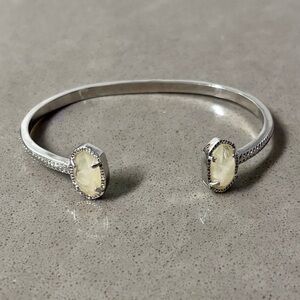 Kendra Scott Elton Cuff Bracelet with Cream Oval Stones